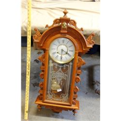 LARGE VICTORIAN REPLICA WALL CLOCK
