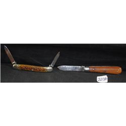 TWO ANTIQUE POCKET KNIVES