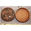 Image 1 : VINTAGE HAND WOVEN ROUND BASKET