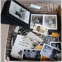 TRAY OF OLD TURN - OF - CENTURY PHOTOS