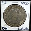 Image 2 : 1900 "LAFAYETTE" COMMEMORATIVE DOLLAR - SELLER GRADES AT AU (THE CURRENT COIN WORLD TRENDS LISTS AN 