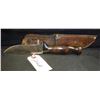 Image 3 : VINTAGE WESTERN CUTLERY HUNTING KNIFE AND SHEATH - SHEATH IS STAMPED WITHH BUCKING BRONO AND WESTERN