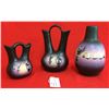 Image 2 : Group of 3 Navajo Pots by Emily Bikhorse