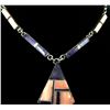 Image 2 : Zuni Sugalite and Peach Coral Necklace Set