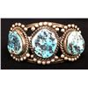 Image 2 : Vintage Navajo Turquoise Cuff Bracelet