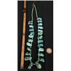 Image 2 : Vintage Turquoise Nugget and Hieshi Necklace