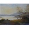 Image 1 : HART, W, landscape study, lakeside scene, oil on canvas, signed lower left, gilt gallery frame, 5...