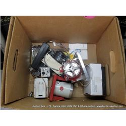 BOX: ASSORTED ELECTRONICS, CAMERAS (print sequence:) 67403