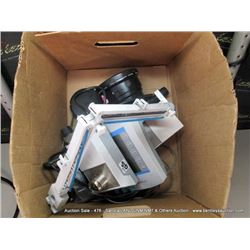 BOX: ASSORTED LAB EQUIPMENT-METER, FIREBOY'S (print sequence:) 67381