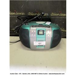 EMERSON RADIO CASSETTE PLAYER (print sequence:) 43449