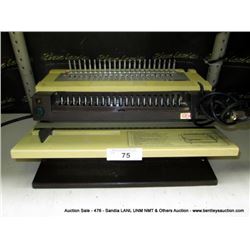 GBC BINDER (print sequence:) 43463