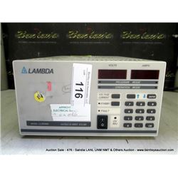 LAMBDA LLS 9300 REGULATED POWER SUPPLY (print sequence:) 67324