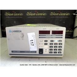 LAMBDA LLS 9300 REGULATED POWER SUPPLY (print sequence:) 67326