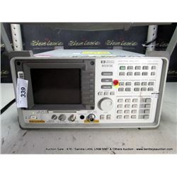 HP 8593E SPECTRUM ANALYZER W/ OPTIONS 021, 105, 140 (print sequence:) 67594 S764353