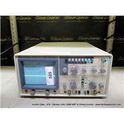 BEL MERIT 3304 25MHZ DUAL TRACE OSCILLOSCOPE (print sequence:) 722030