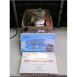 BOX: ASSORTED ELECTRICAL CONNECTORS, SCREWS