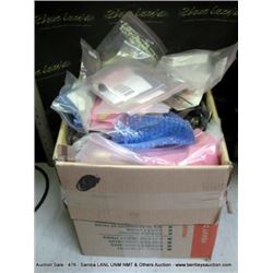 BOX: ASSORTED ELECTRICAL CONNECTORS, CAPACITORS