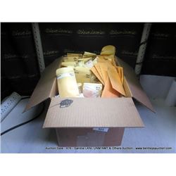 BOX: ASSORTED ELECTRICAL CONNECTORS, CAPACITORS