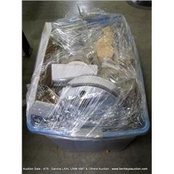 BIN: ASSORTED ELECTRICAL CONNECTORS, CAPACITORS