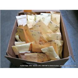 BOX: ASSORTED ELECTRICAL CONNECTORS, CAPACITORS