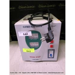SEVEN STAR ATVR-3000 AC AUTOMATIC VOLTAGE REGULATOR (print sequence:) I-041