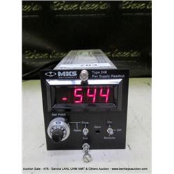 MKS TYPE 246 POWER SUPPLY READOUT