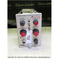 TEKTRONIX TYPE 2A61 DIFFERENTIAL AMPLIFIER PLUG