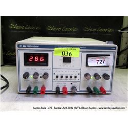 BK PRECISION TRIPLE OUTPUT DC POWER SUPPLY (print sequence:) I-036