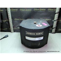 ELECTROSTATIC VOLTMETER ESH KILOVOLTS (print sequence:) 67832