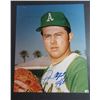 Image 1 : Autographed 8X10 Photograph Jim Catfish Hunter Oakland A's