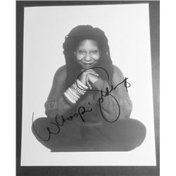 WHOOPI GOLDBERG AUTOGRAPHED 8 X 10 B&W PHOTO