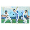 Image 1 : Mickey Mantle, Willie Mays, & Duke Snider TRIPLE SIGNED 10x6 Color Lithograph
