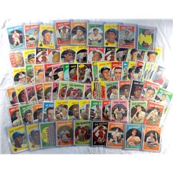 1959 TOPPS BASEBALL LOT (79 CARDS) SNIDER, KOUFAX, BERRA, FENCE BUSTER