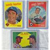 Image 6 : 1959 TOPPS BASEBALL LOT (79 CARDS) SNIDER, KOUFAX, BERRA, FENCE BUSTER