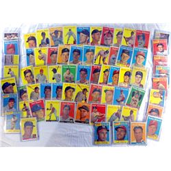 1958 TOPPS BASEBALL LOT (67 CDS) MOSTLY EX or BETTER, STAR CARDS INCLUDED