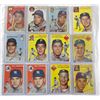Image 2 : 1954 TOPPS BASEBALL LOT (143 CDS) EDDIE MATHEWS, TED WILLIAMS PLUS MANY STARS/