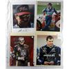 Image 1 : 4 - NASCAR AUTOGRAPHED 8x10 PHOTOS, EARNHARDT SR, MARK MARTIN, JARRETT & NEWMAN