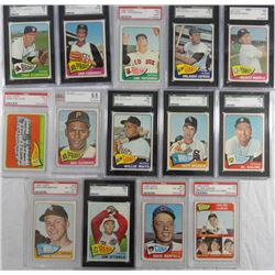 14-1964 T BASEBALL GRADED PSA & SGC,KALINE,CLEMENTE,MAYS,MANTLE,YAZ