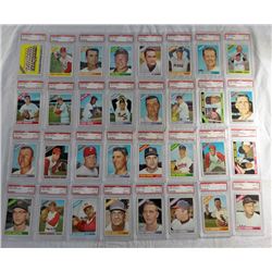 32-1966 TOPPS BASEBALL GRADED PSA LOT- ALL PSA NM-MT 8!