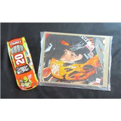 TONY STEWART #20 HOME DEPOT 1999 PONTIAC SHREK 2  CAR & 8X10 AUTO STEWART PHOTO