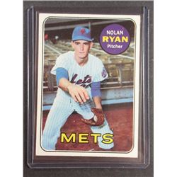 1969 TOPPS #533 NOLAN RYAN - VG, LIGHT CREASE, PAINT DOT CENTER of CARD