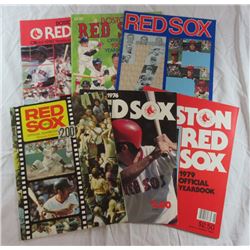 6 - RED SOX YEAR BOOKS - 1973, '75, '76, '79, '80, '81 - ALL NICE