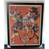Image 1 : PITTSBURGH STEELERS LITHO FRAMED 22 x  28 SIGNED by ARTIST JIMMY HUNG #101 / 500