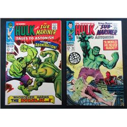 2 - 1967 HULK COMICS - #91 & #95 - NICE VF or BETTER