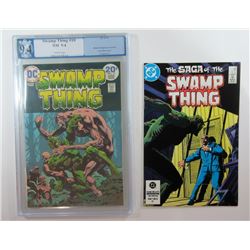 2 - SWAMP THING COMICS, #10 & #21 -GRADED BY PGX 9.4 SWAMP THING #10 & NM #21