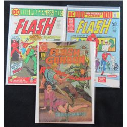 FLASH GORDON #17, THE FLASH #214 & THE FLASH #229
