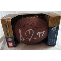 SIMEON RICE #97 MINI-SIZE Football Signed Autograph Tampa, Bay Buccaneers