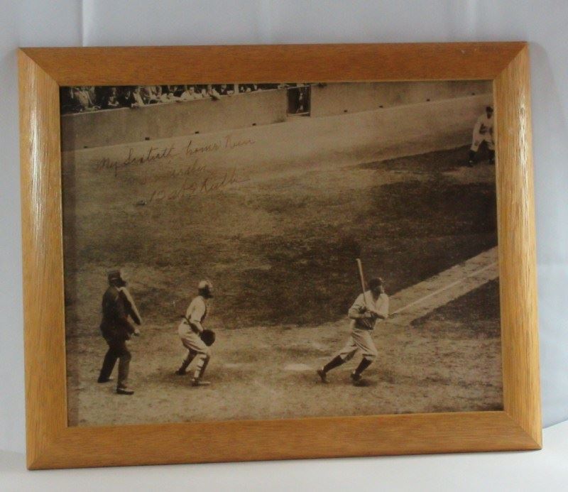 Sincerely Babe Ruth BABE RUTH PHOTO / JSA AUTHENTIC FACSIMILE AUTO / My Sixtieth home Run ...