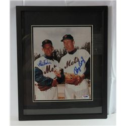 ROGER CRAIG & CLEM LABINE AUTOGRAPHED  8x10 PHOTO / PSA-DNA CERT / FRAMED  12x15