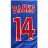 Image 5 : AUTOGRAPHED Chicago Cubs #14 ERNIE BANKS Blue Jersey with GLOBAL COA